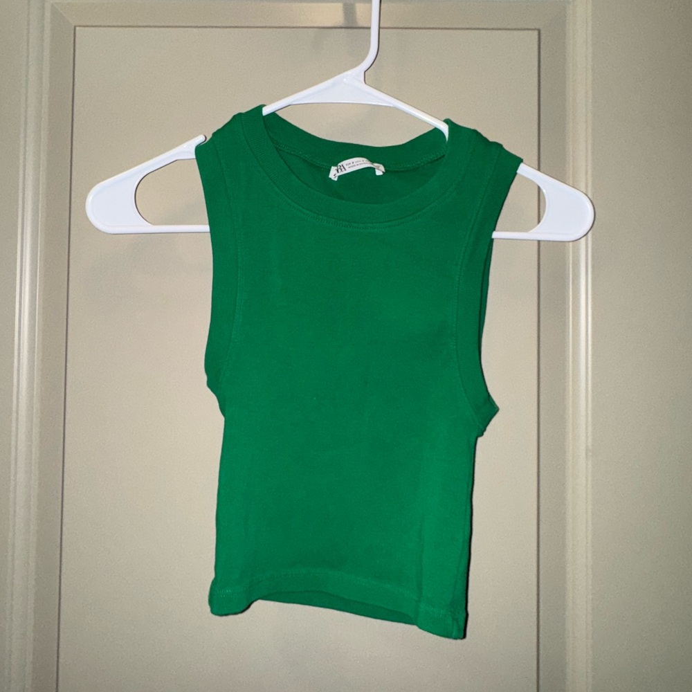 Green Zara tank